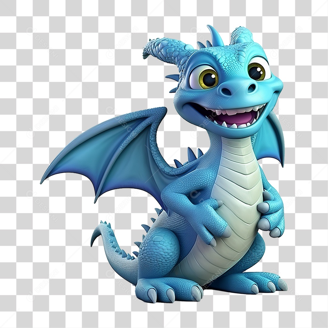 Mascote Dragão PNG Transparente