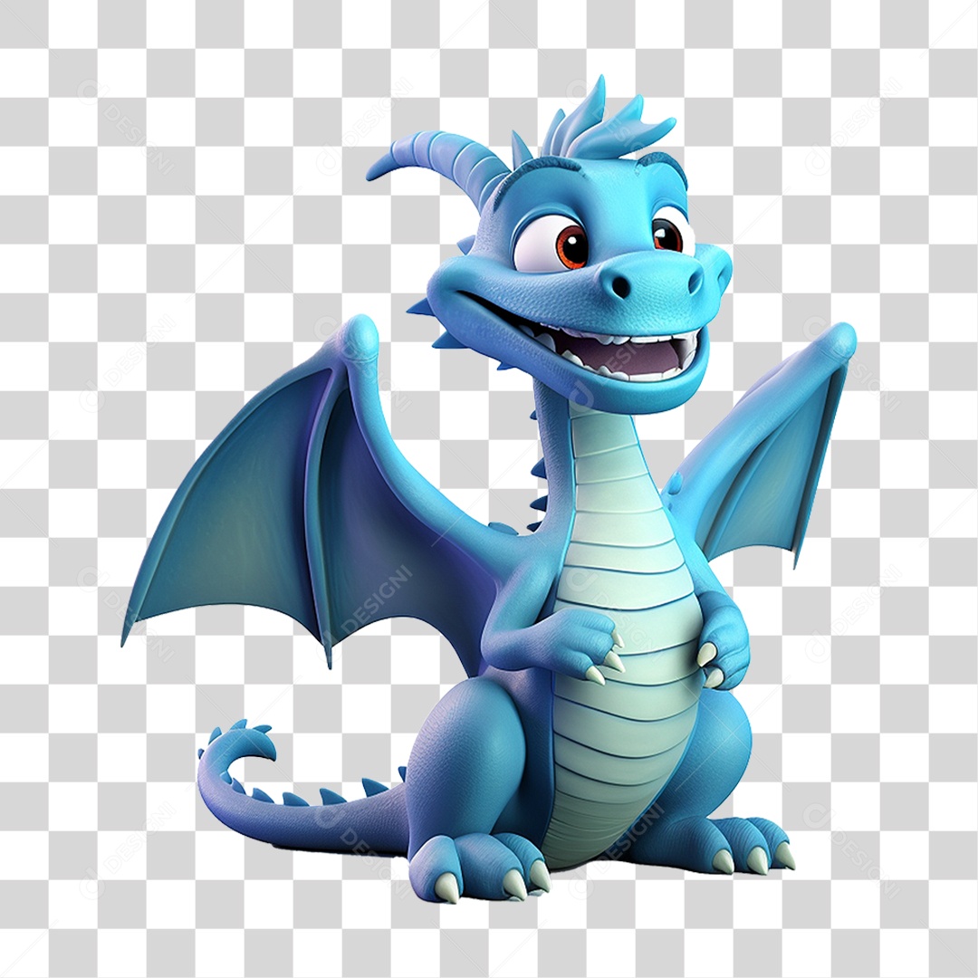 Mascote Dragão PNG Transparente