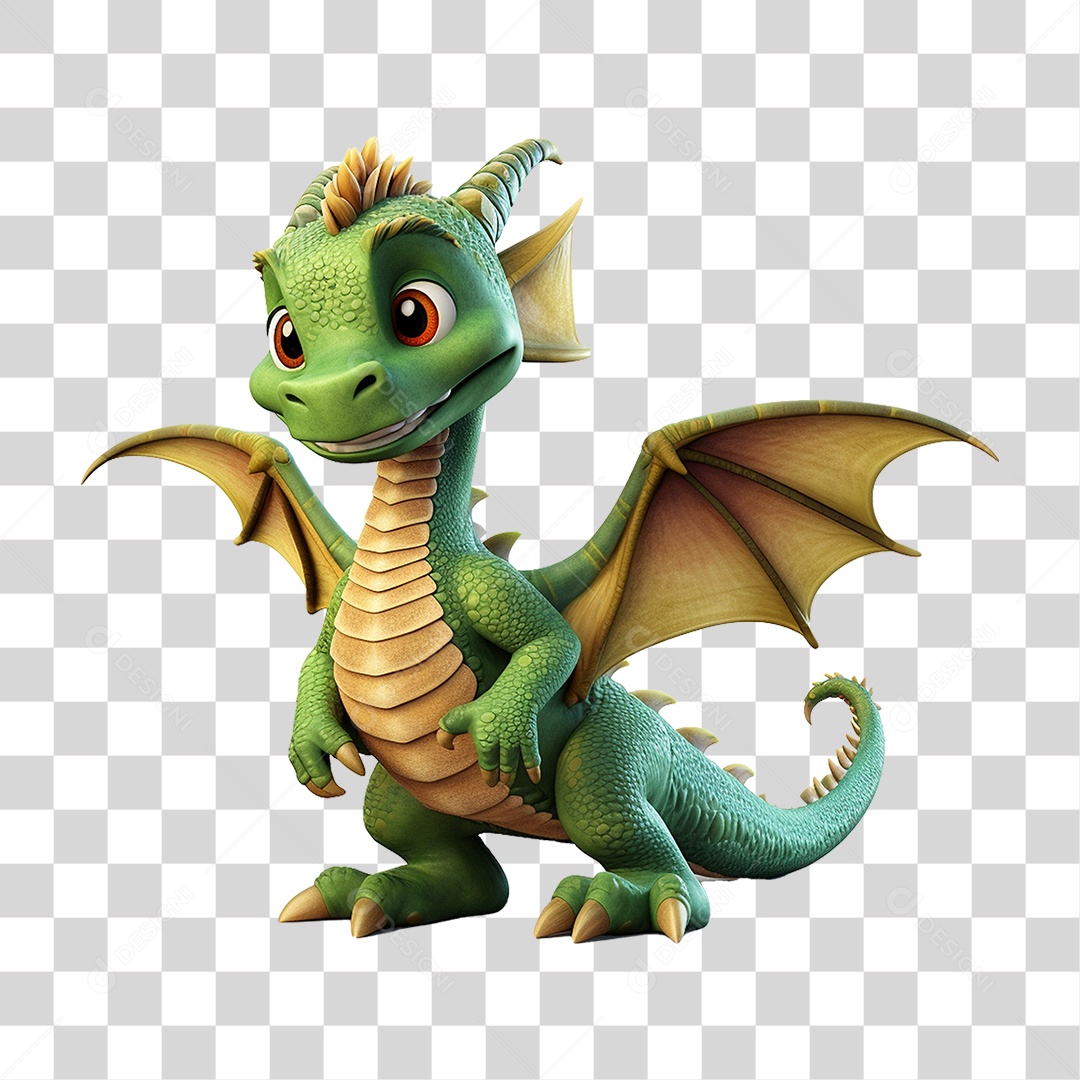 Mascote Dragão PNG Transparente