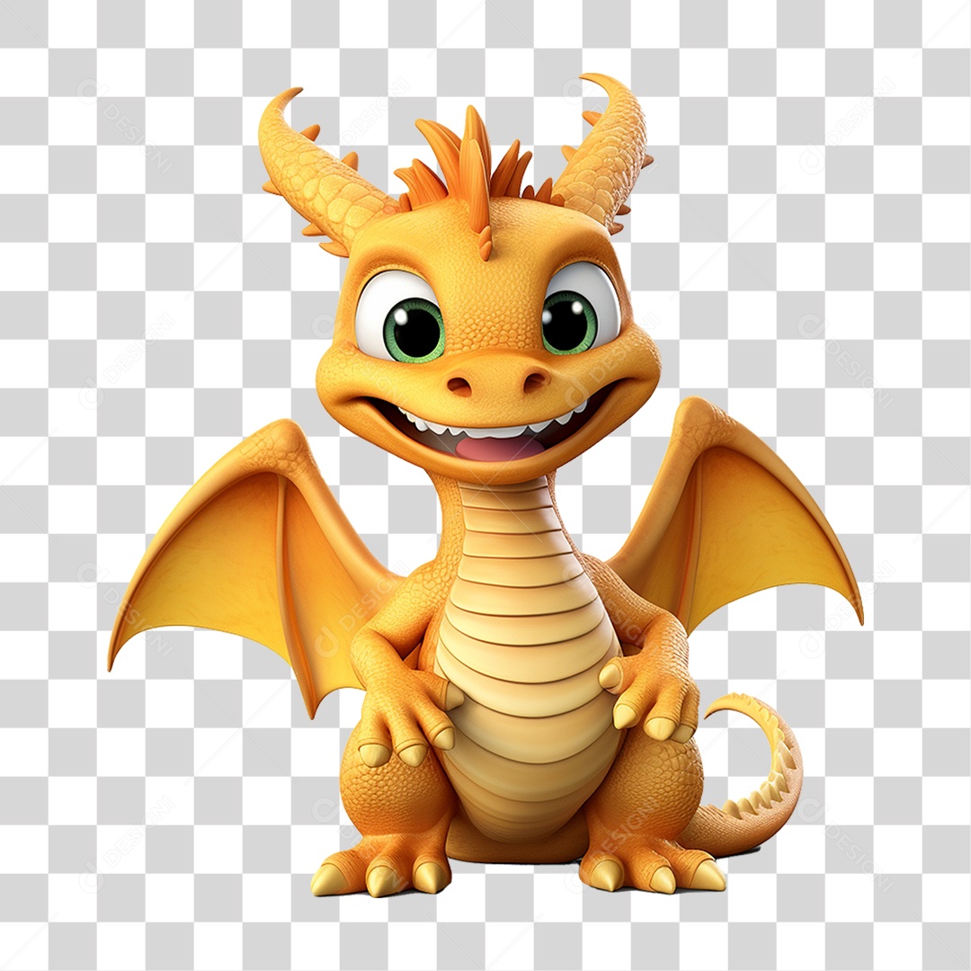 Mascote Dragão PNG Transparente