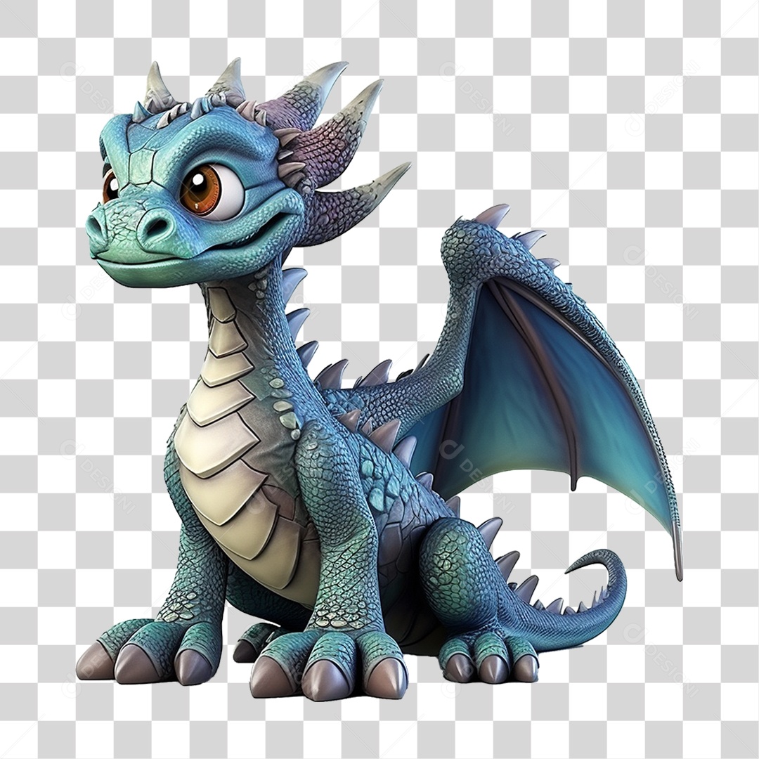 Mascote Dragão PNG Transparente