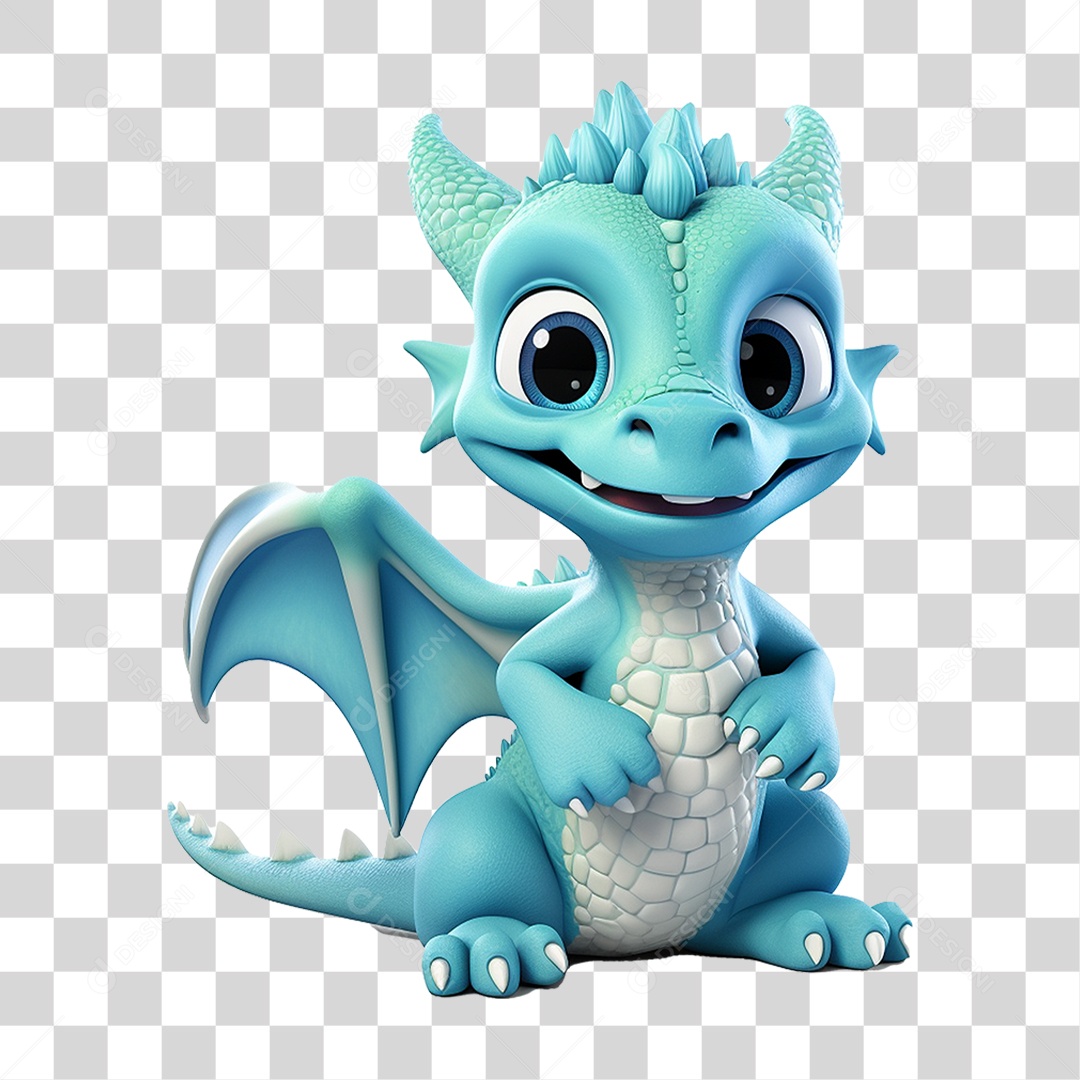 Mascote Dragão PNG Transparente