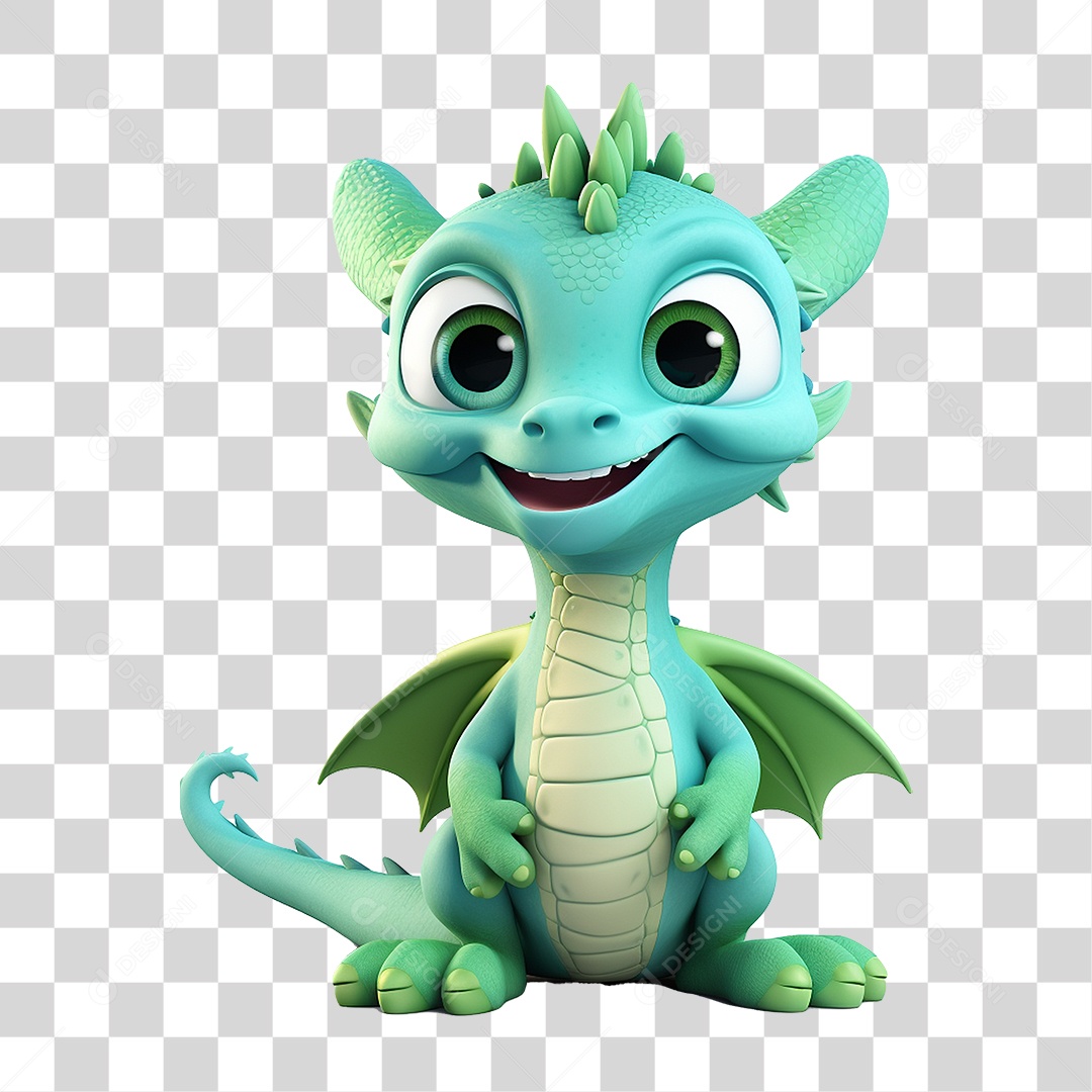 Mascote Dragão PNG Transparente