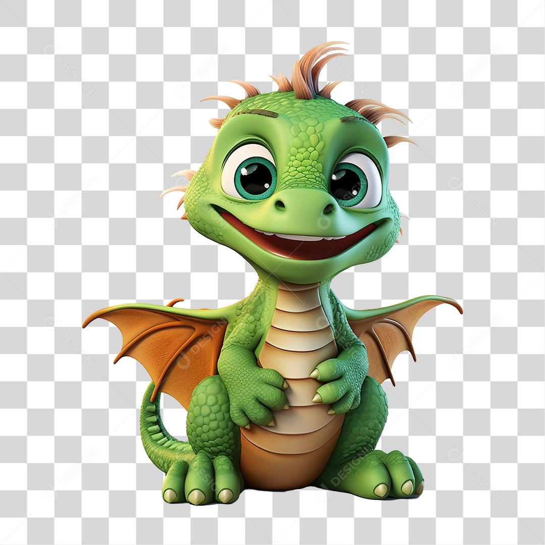 Mascote Dragão PNG Transparente