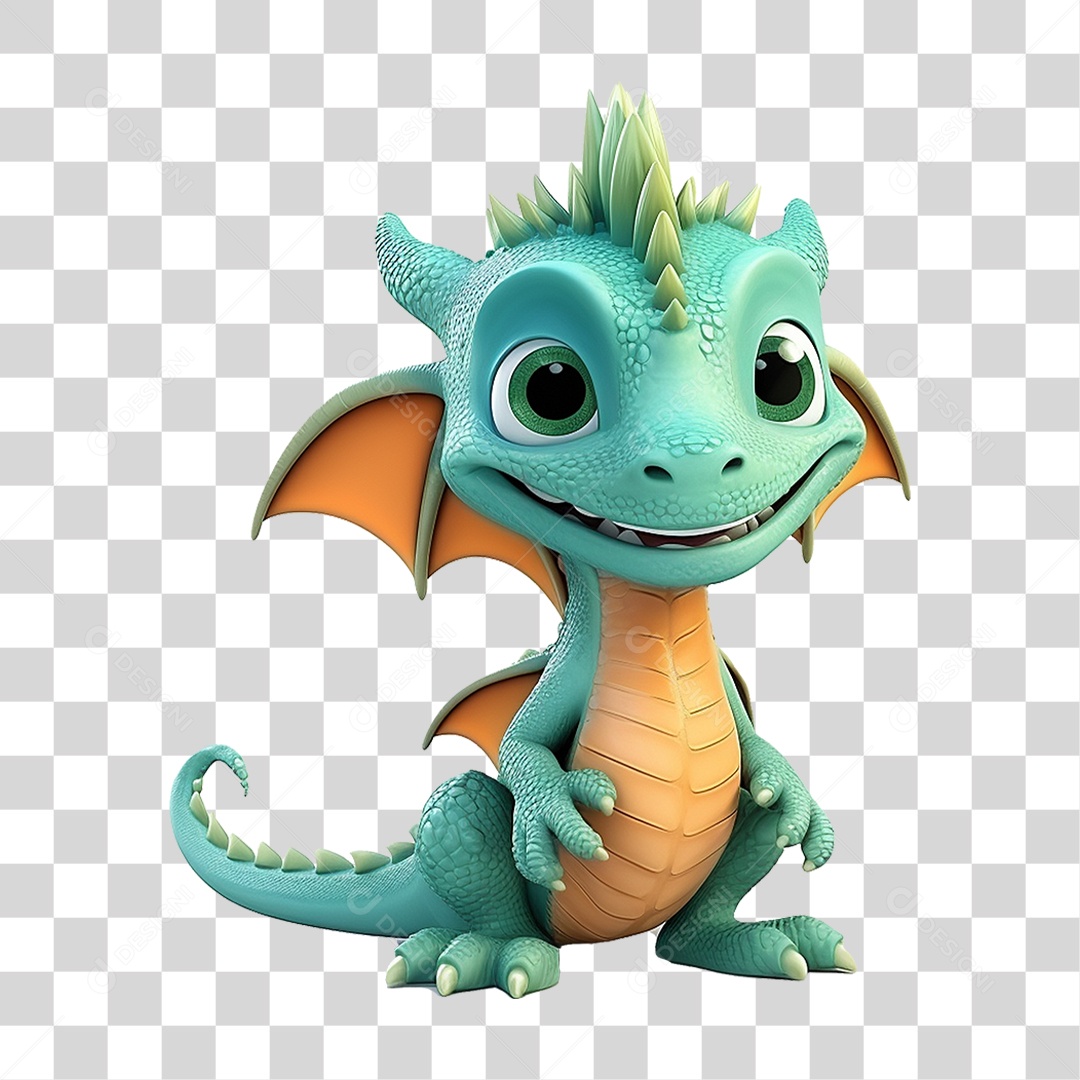 Transparent PNG Dragon Mascot