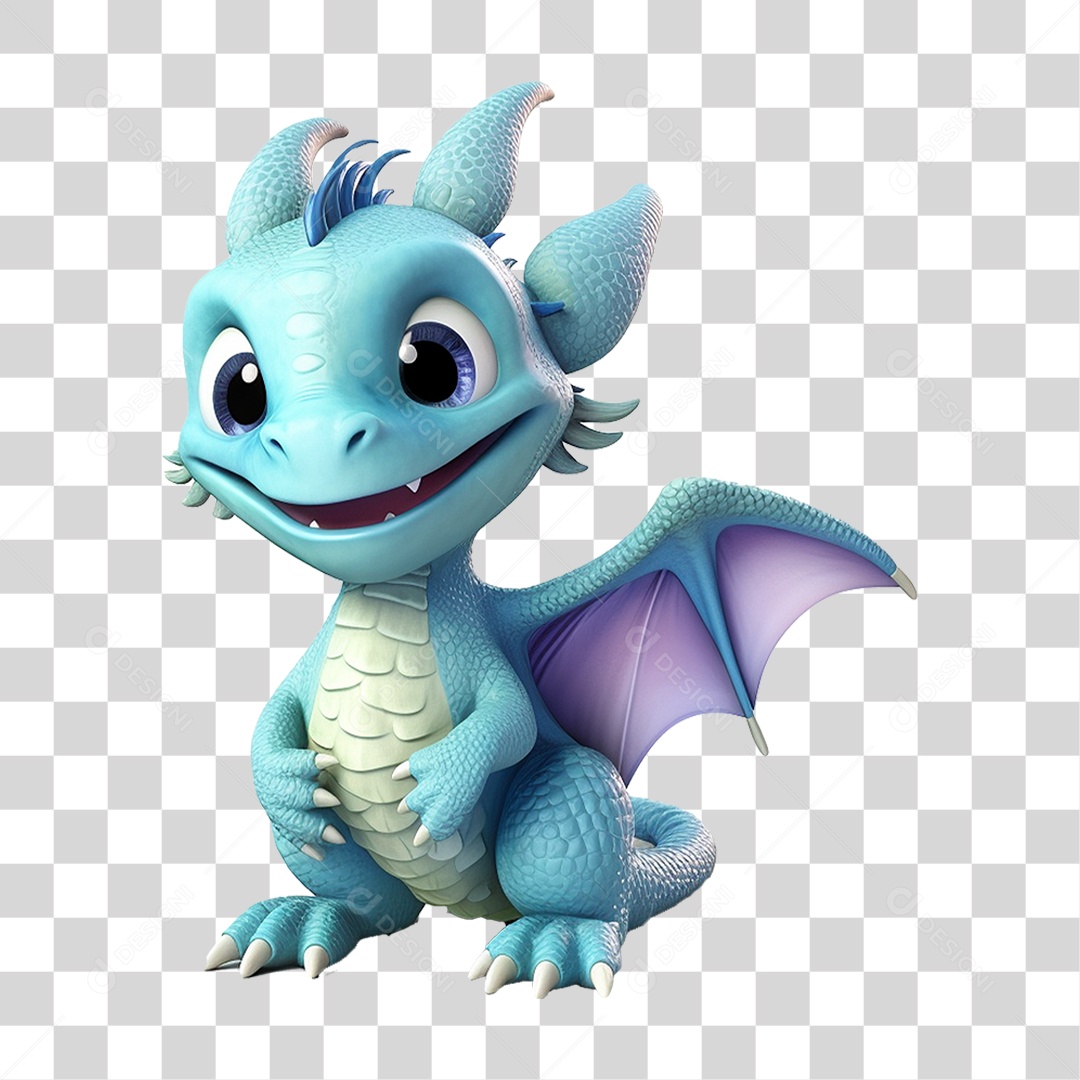 Mascote Dragão PNG Transparente