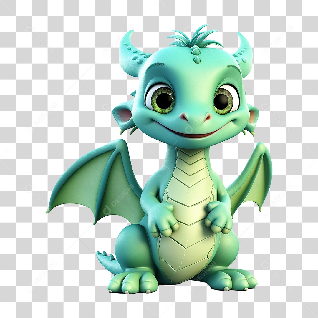 Mascote Dragão PNG Transparente