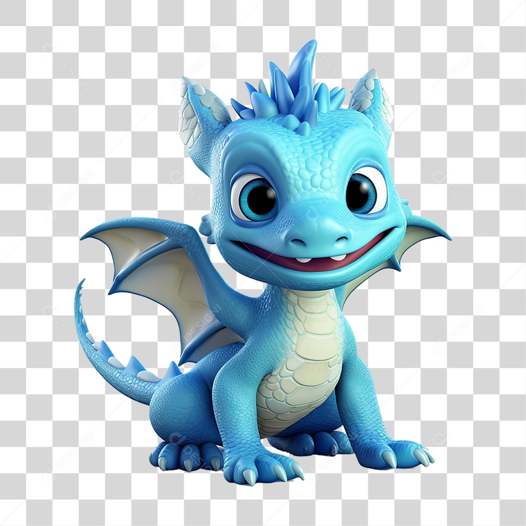 Mascote Dragão PNG Transparente