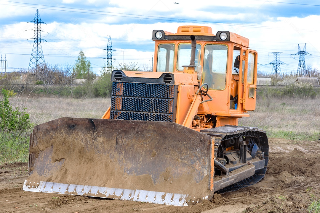 Escavadeira trabalhando