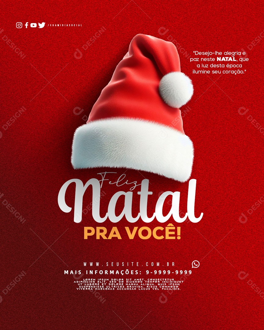 Social Media Story Feliz Natal Pra Você Ilumine Seu Coração PSD Editável