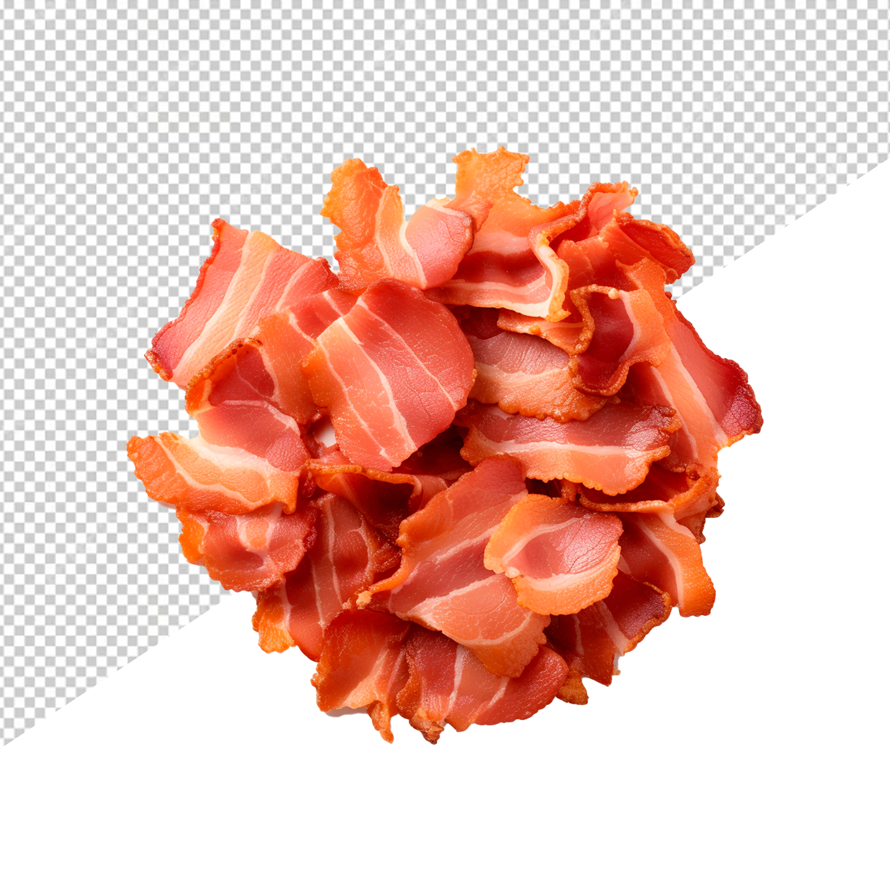 Fatias De Bacon Para Composição PSD