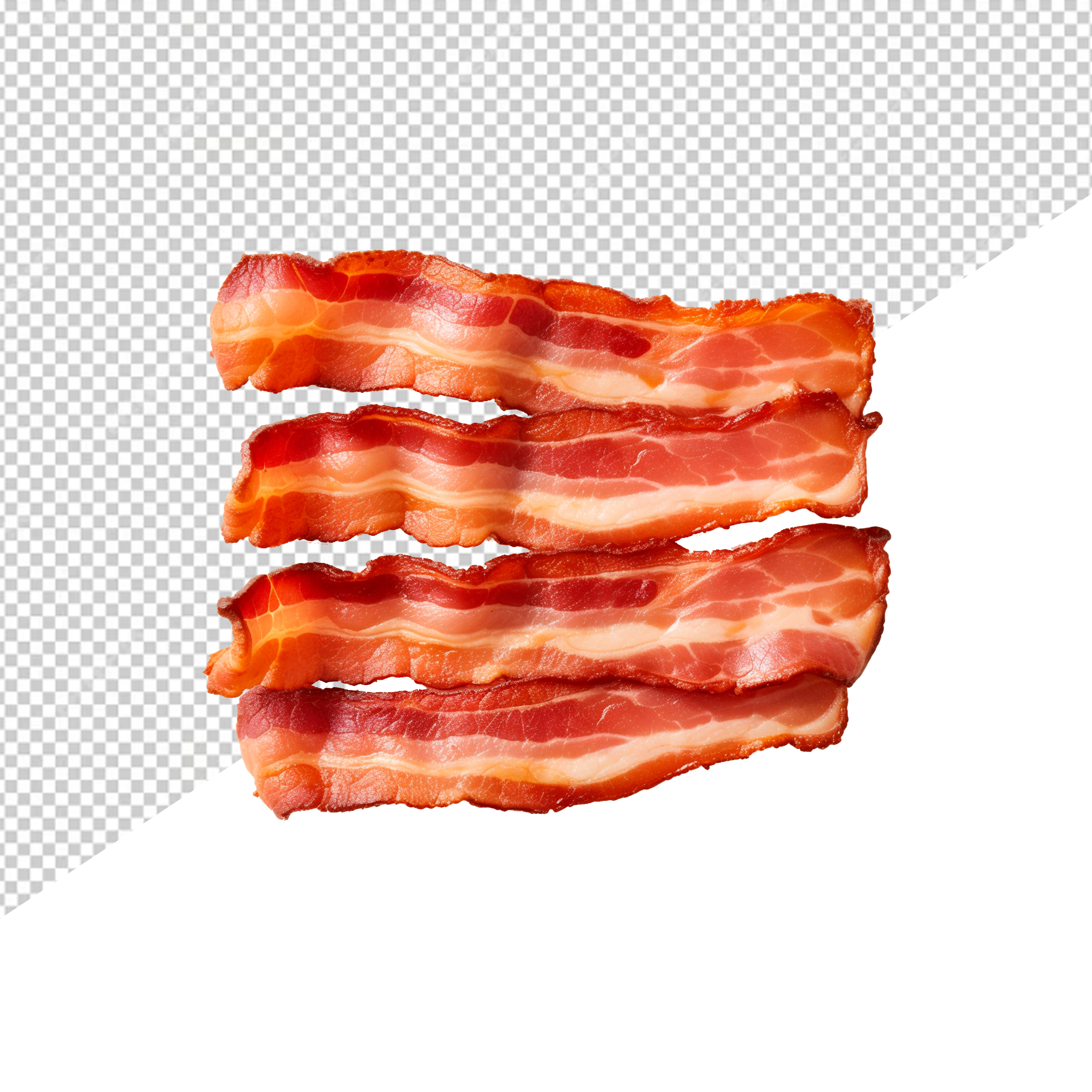 Fatias De Bacon Para Composição PSD