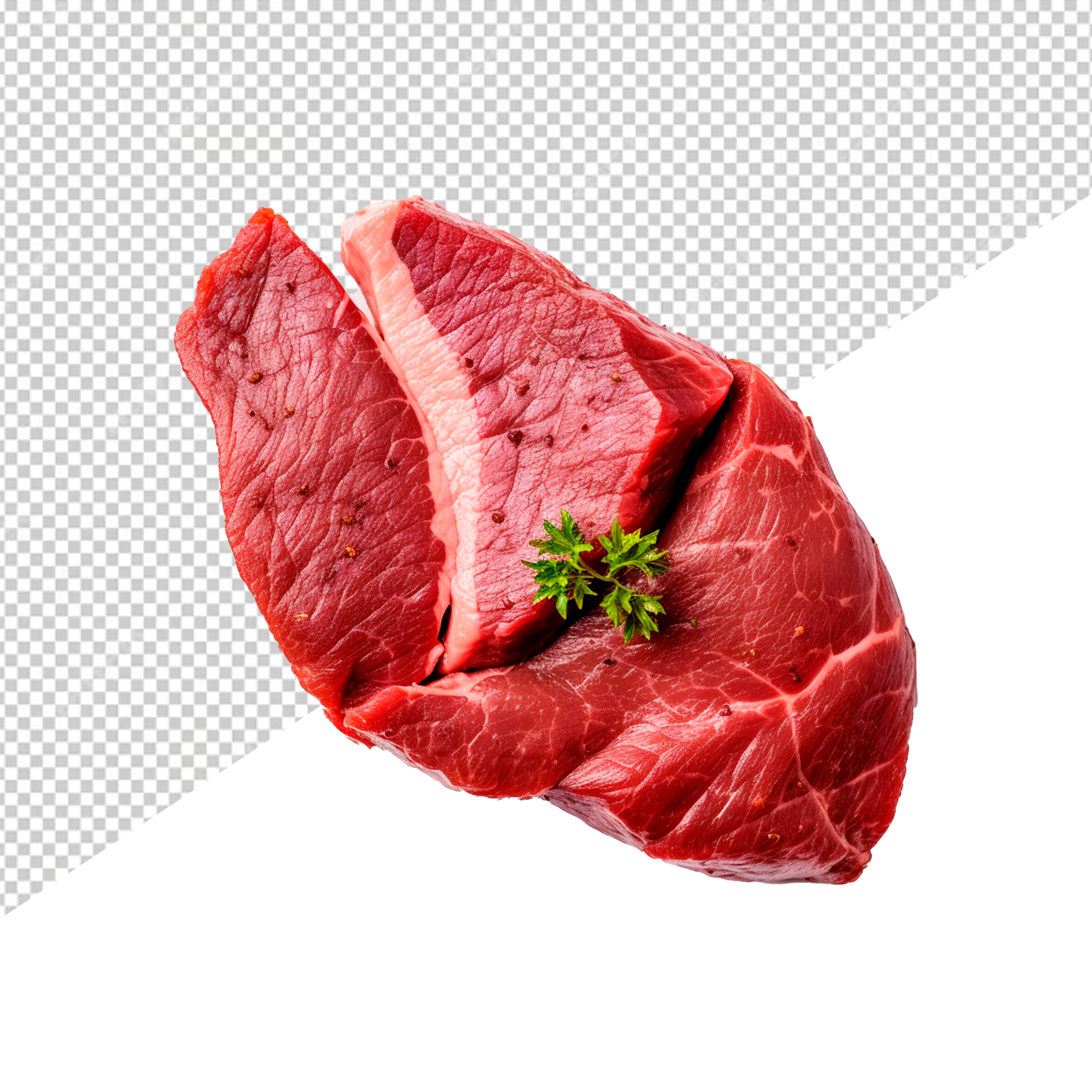 Peça De Carne Temperada Açougue Para Composição PSD