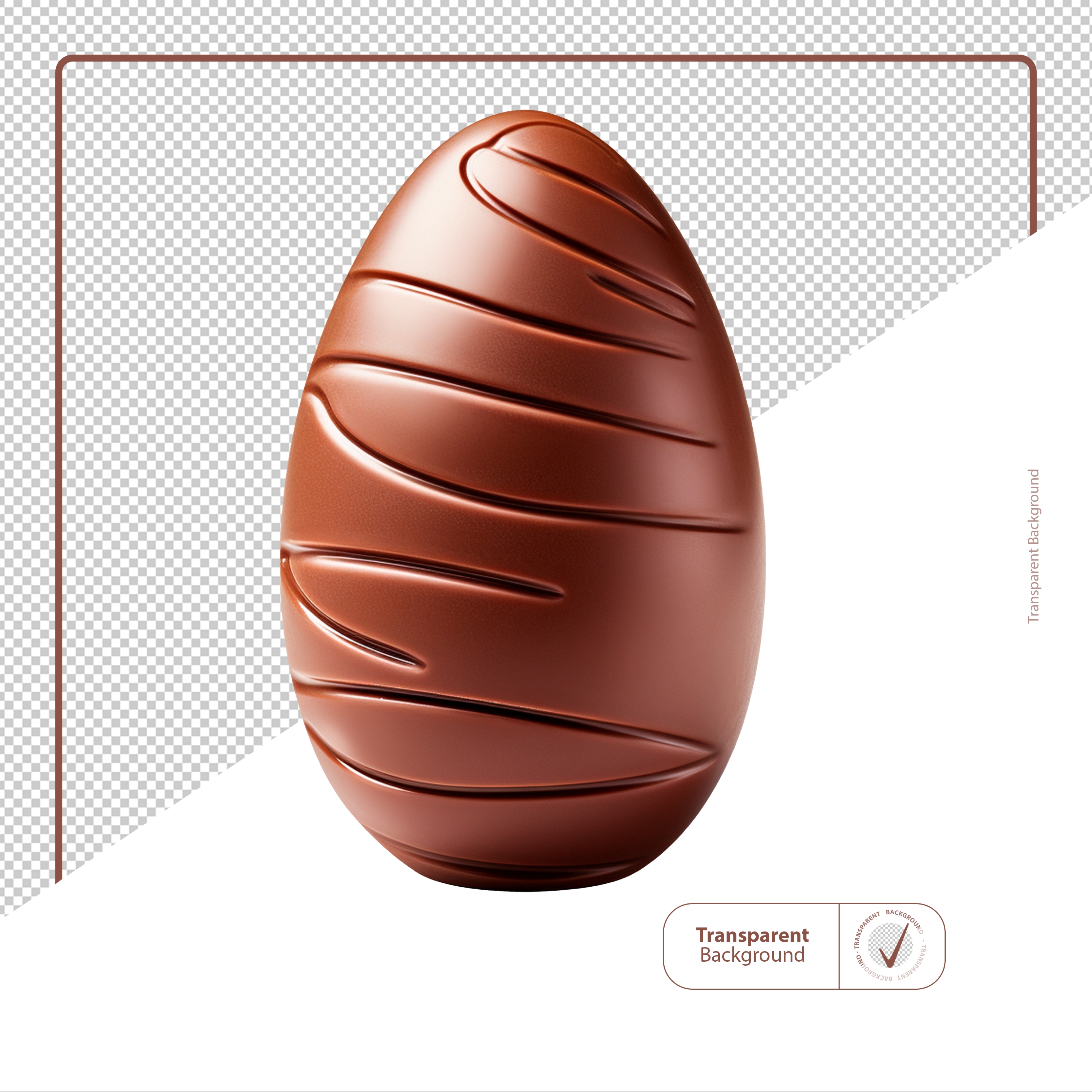 Ovo de Chocolate Páscoa Para Composição PSD