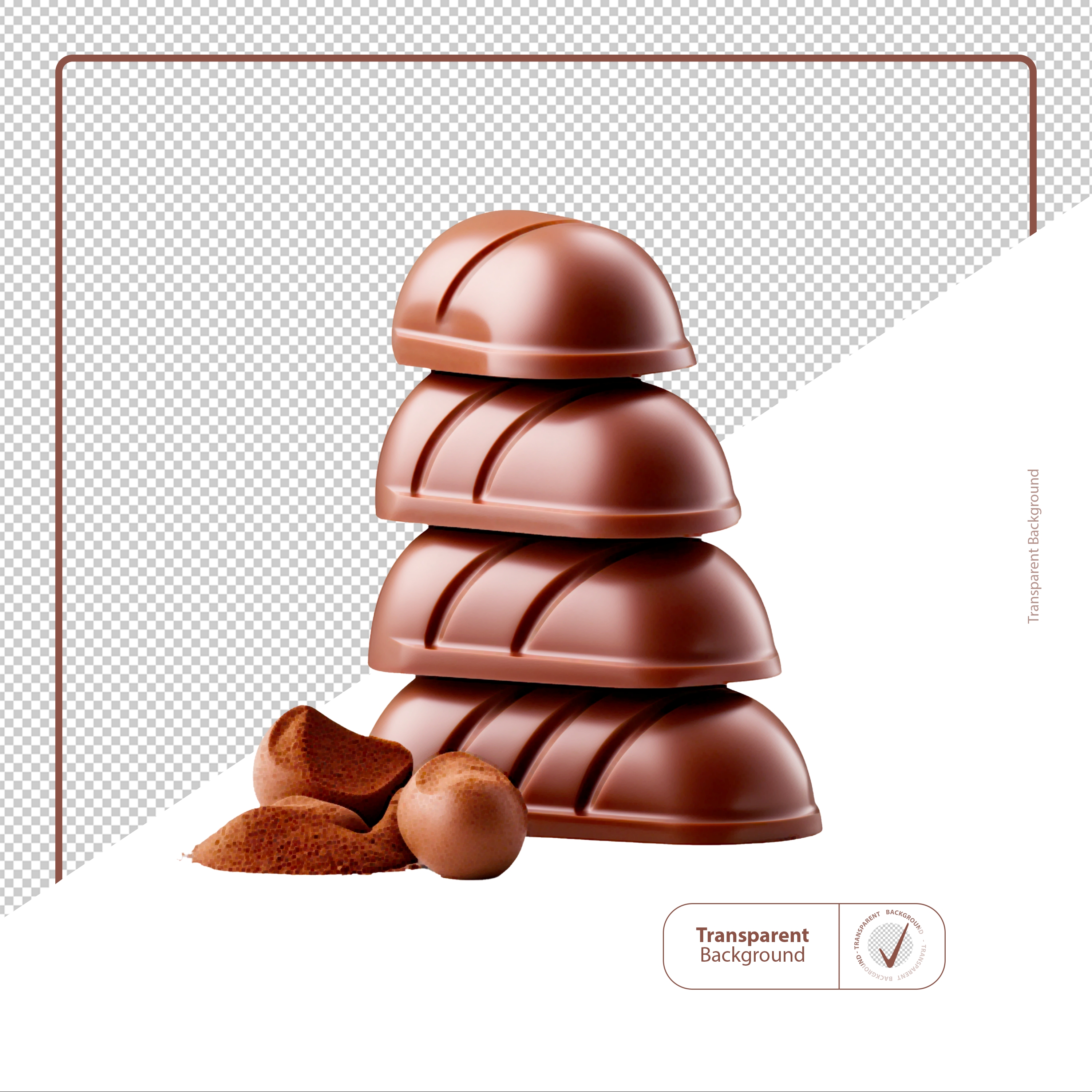 Ovo de Chocolate Páscoa Para Composição PSD