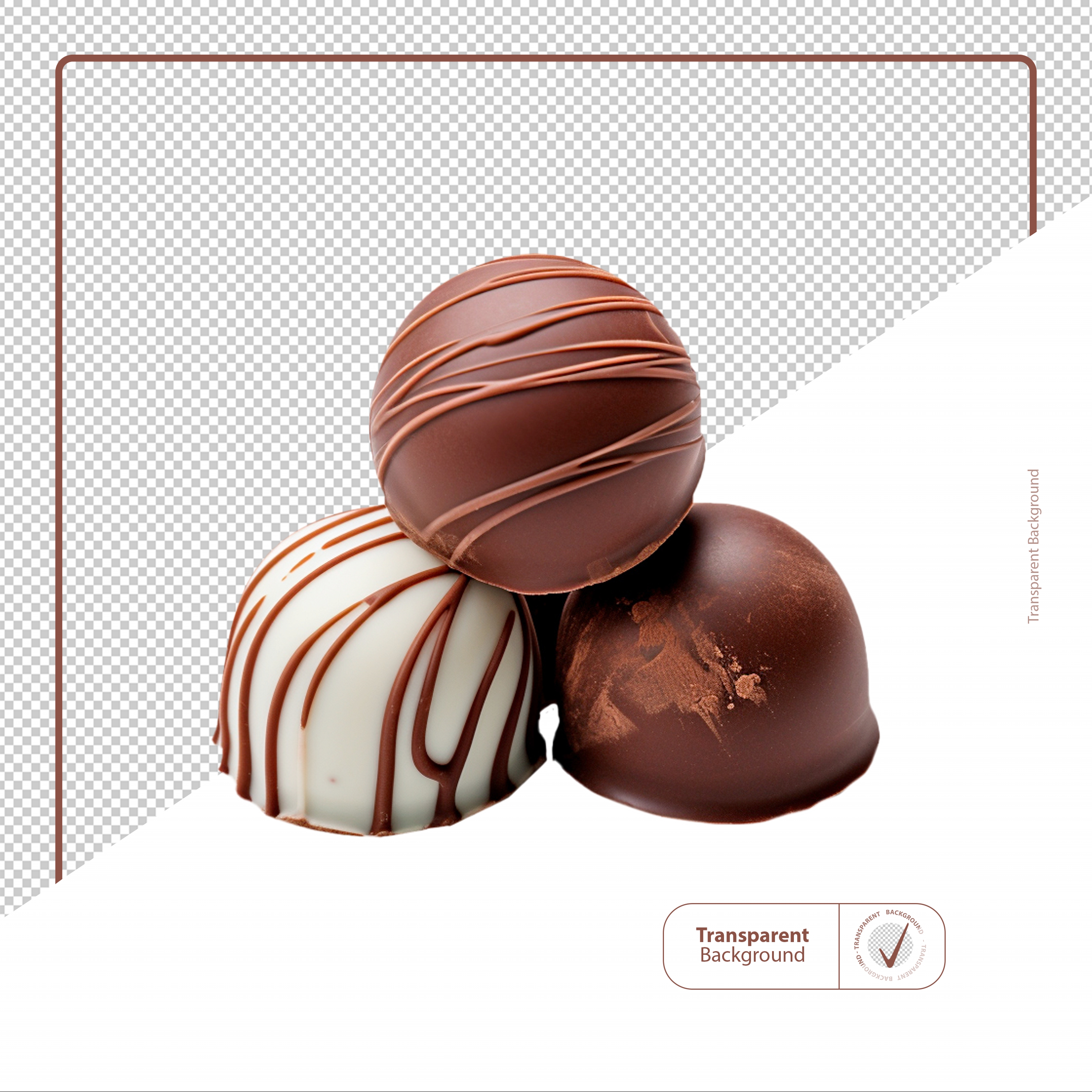 Chocolate Truffles For PSD Composition