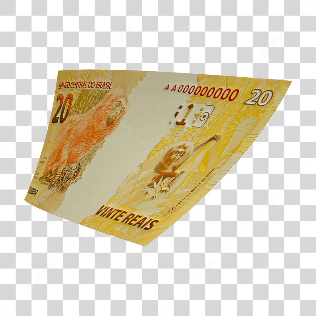 Nota de 20 Reais PNG Transparente