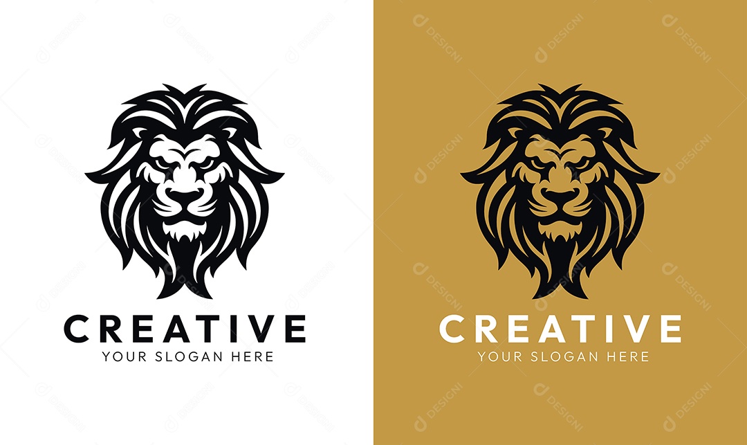 Modelo de Logo de Animal Ilustração Vetor EPS Editável