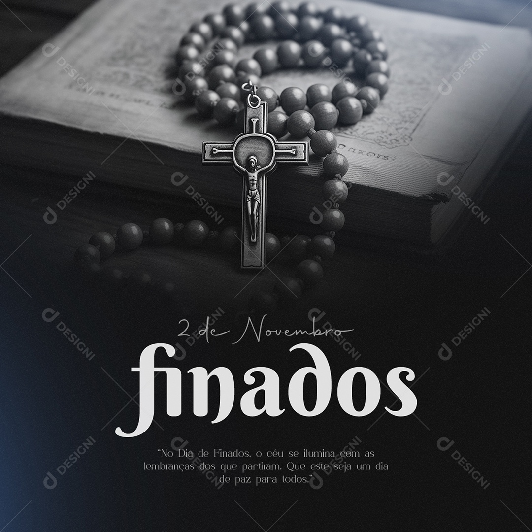 Dia de Finados 02 de Novembro Social Media PSD Editável