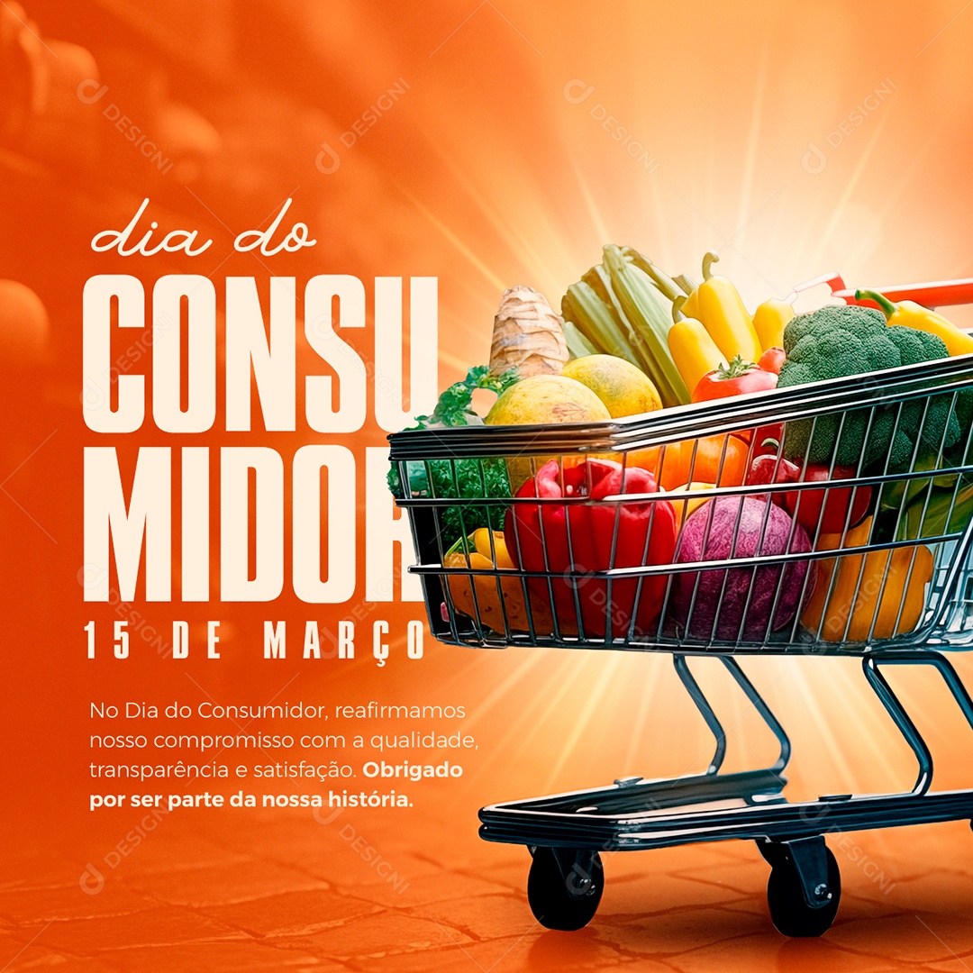 Social Media Dia do Consumidor 15 de Março PSD Editável