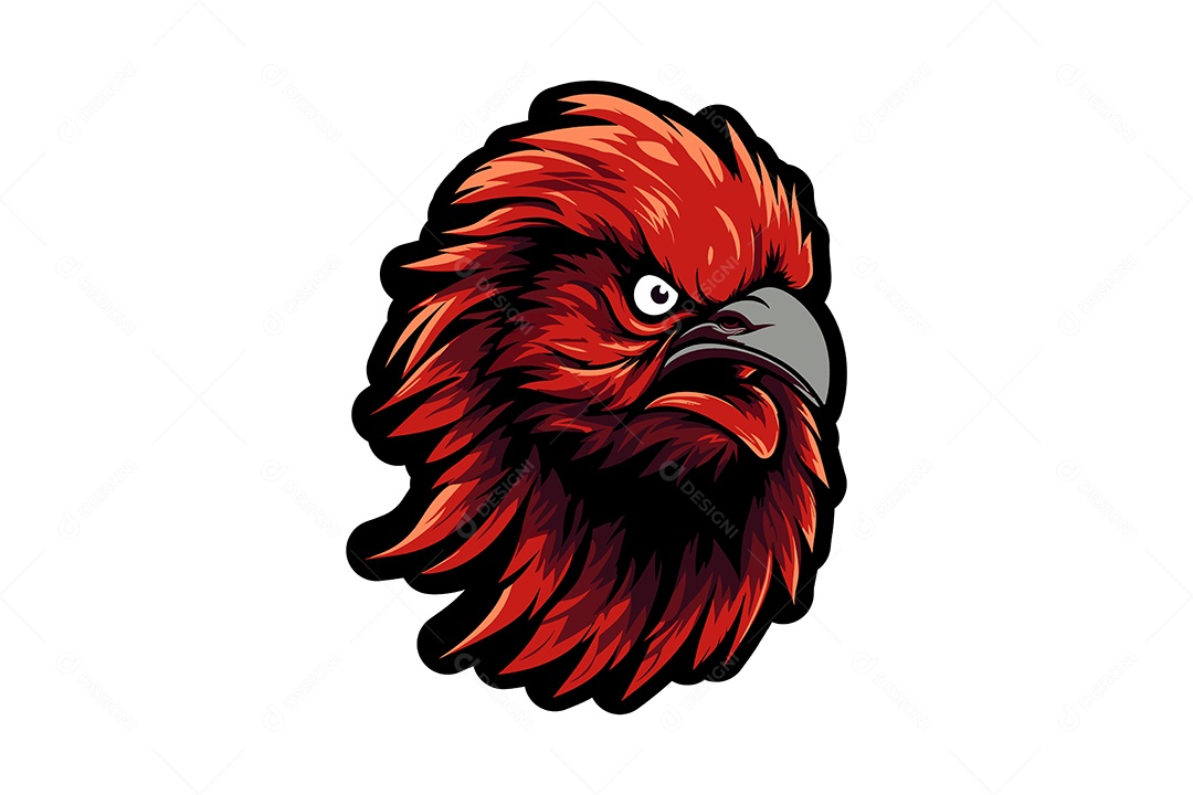 Águia Mascote Ilustração Vetor EPS + AI Editável