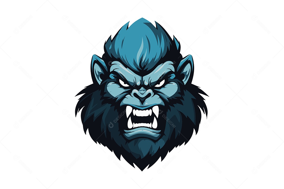 Macaco Mascote Ilustração Vetor EPS + AI Editável