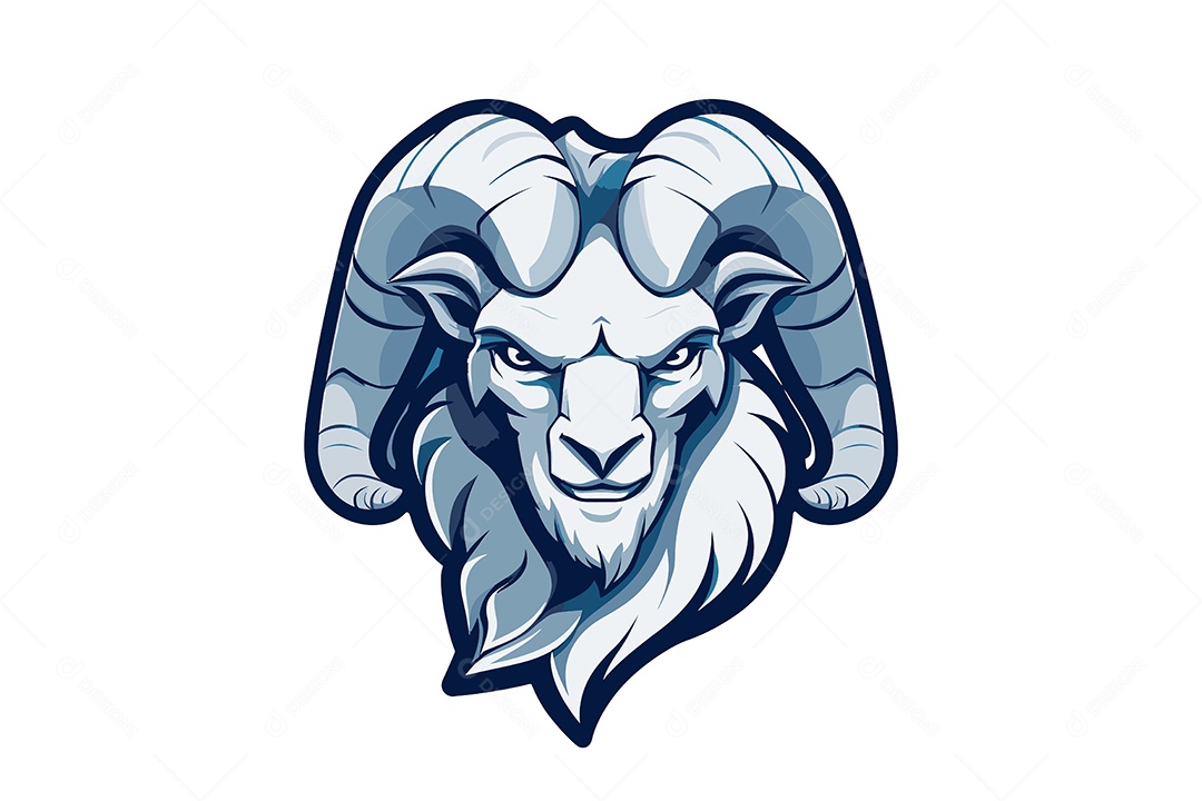 Bode Mascote Ilustração Vetor EPS + AI Editável