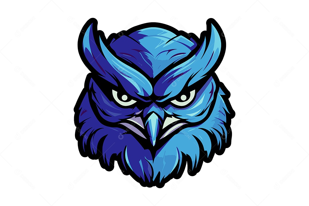 Pássaro Mascote Ilustração Vetor EPS + AI Editável