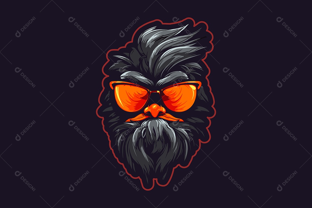 Mascote Ilustração Vetor EPS + AI Editável