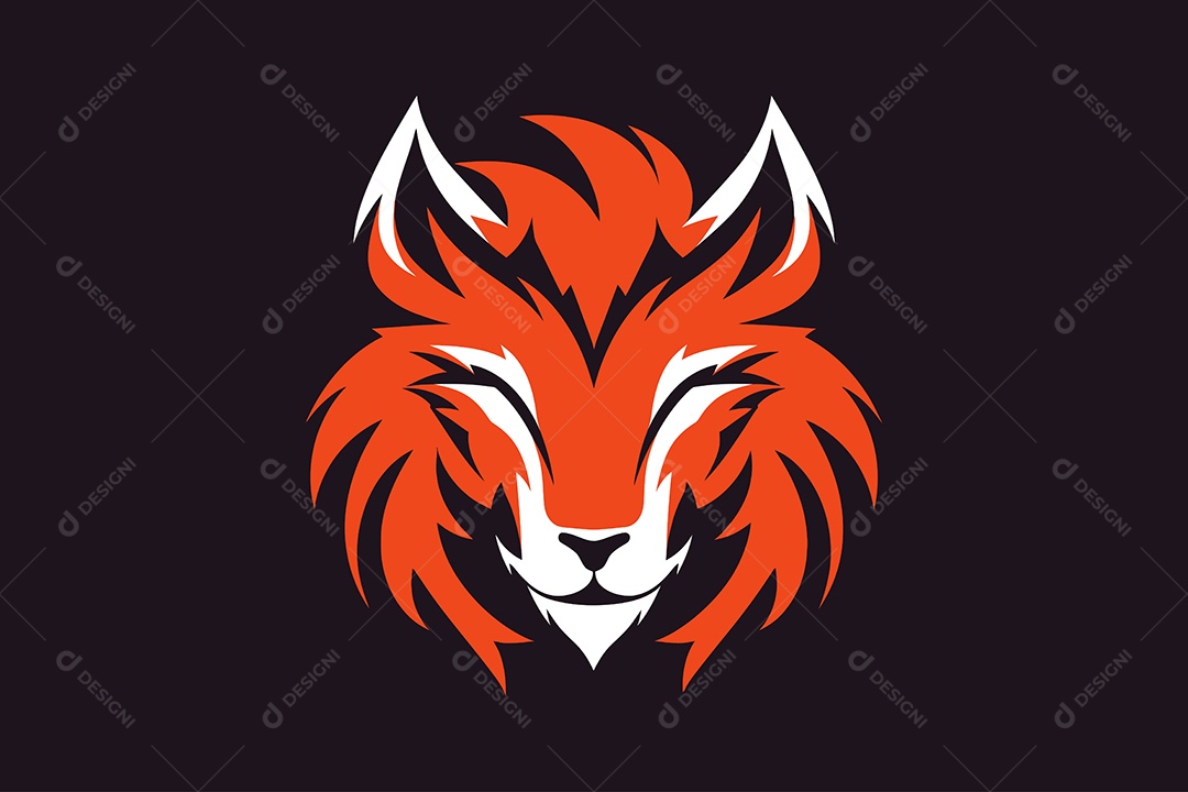 Raposa Mascote Ilustração Vetor EPS + AI Editável