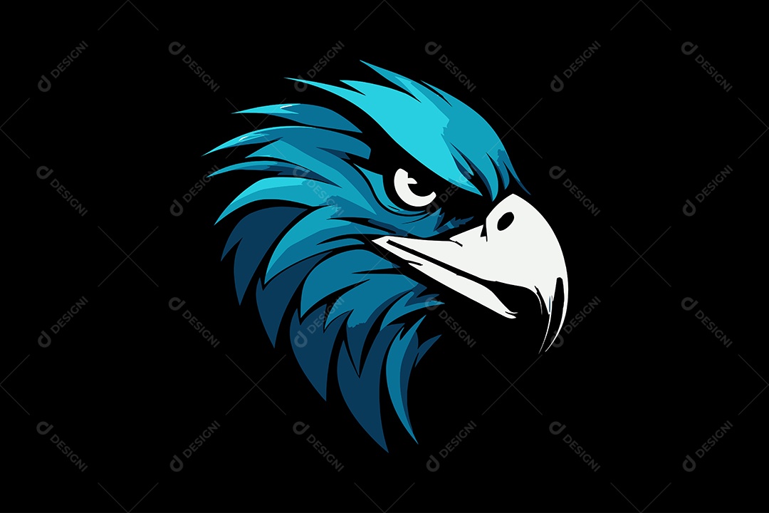 Pássaro Mascote Ilustração Vetor EPS + AI Editável