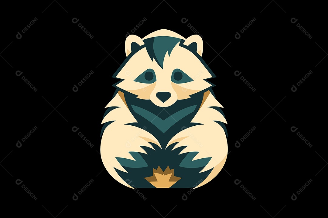 Urso Mascote Ilustração Vetor EPS + AI Editável