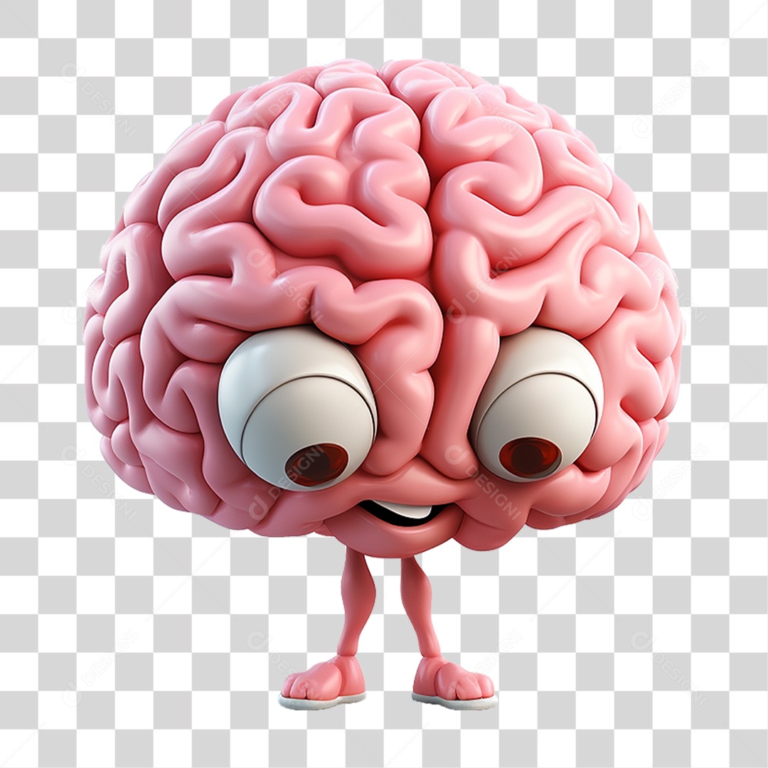 Ícone Cérebro Emoji PNG Transparente