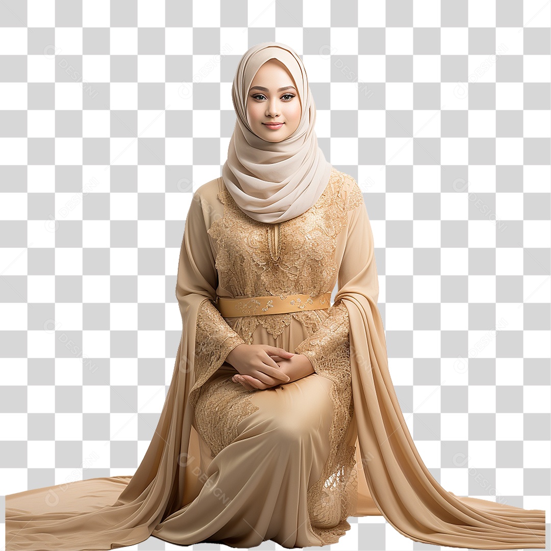 Mulher Muçulmana PNG Transparente