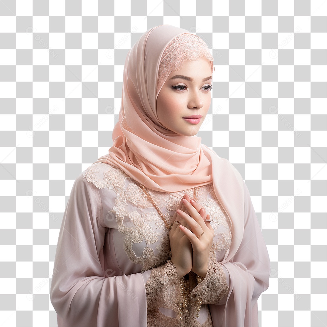 Mulher Muçulmana PNG Transparente