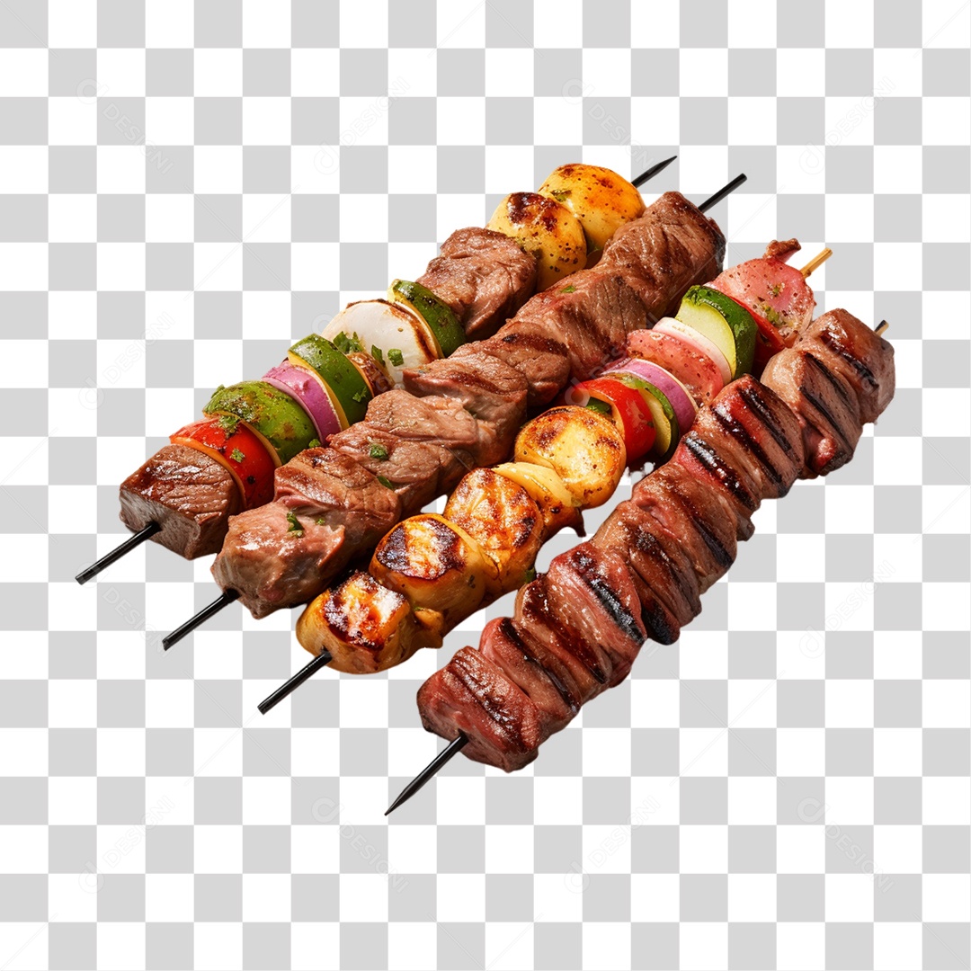 Carne Assada Churrasco Espetos PNG Transparente