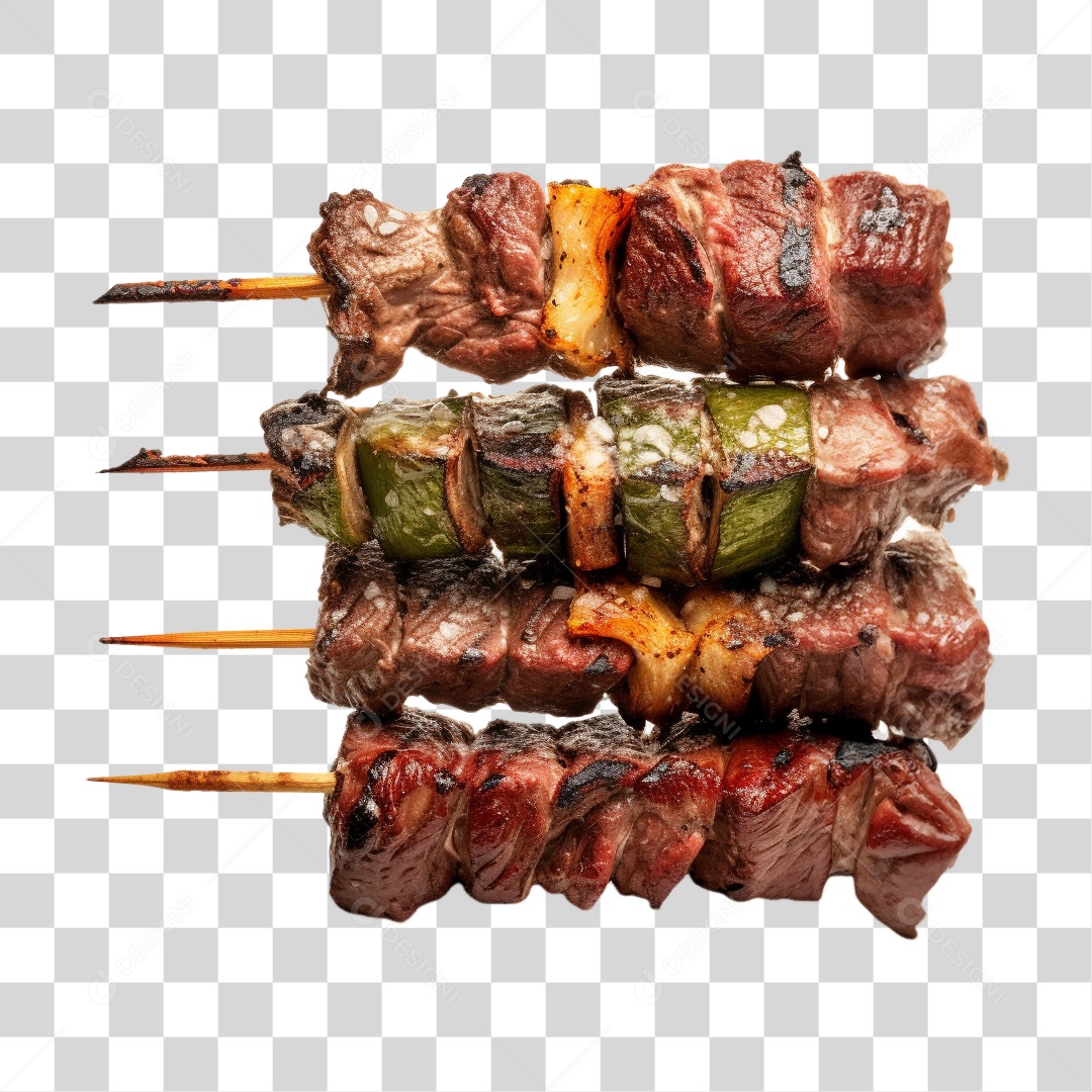 Carne Assada Churrasco Espetos PNG Transparente