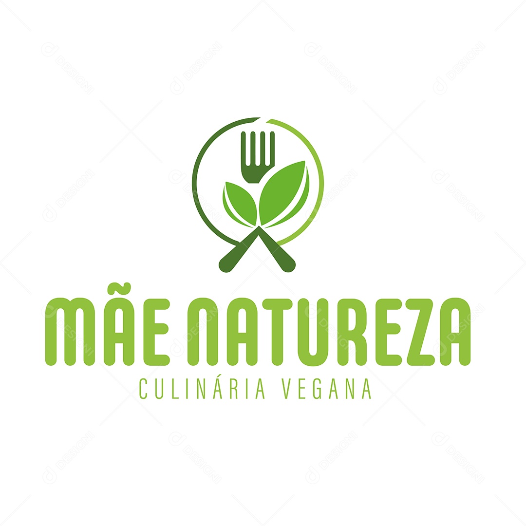 Restaurante Vegano Ilustração Vetor EPS