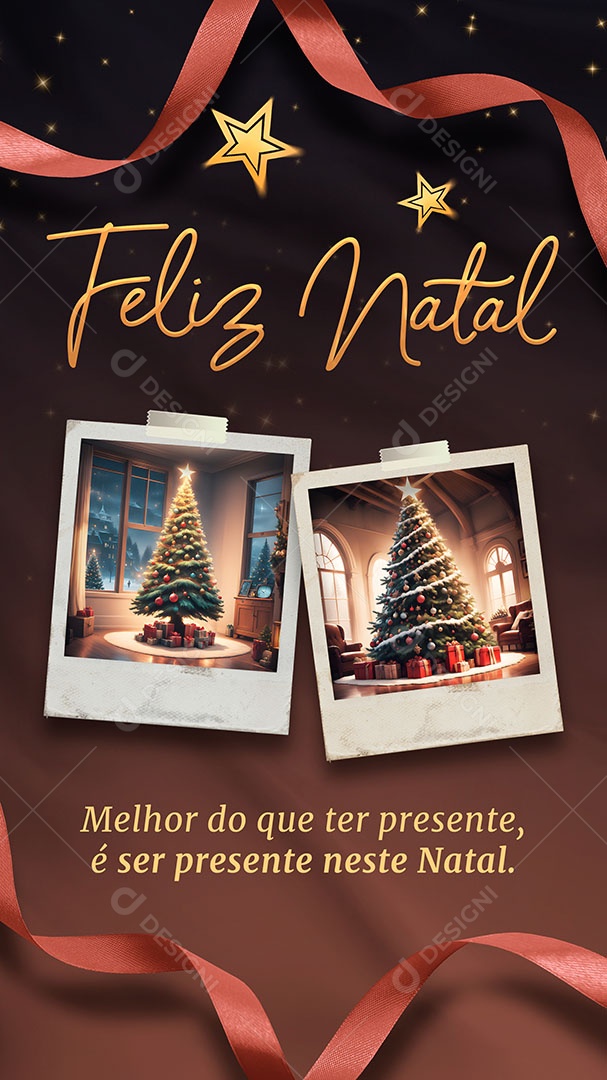 Story Feliz Natal Melhor do que ter Presente Social Media PSD Editável