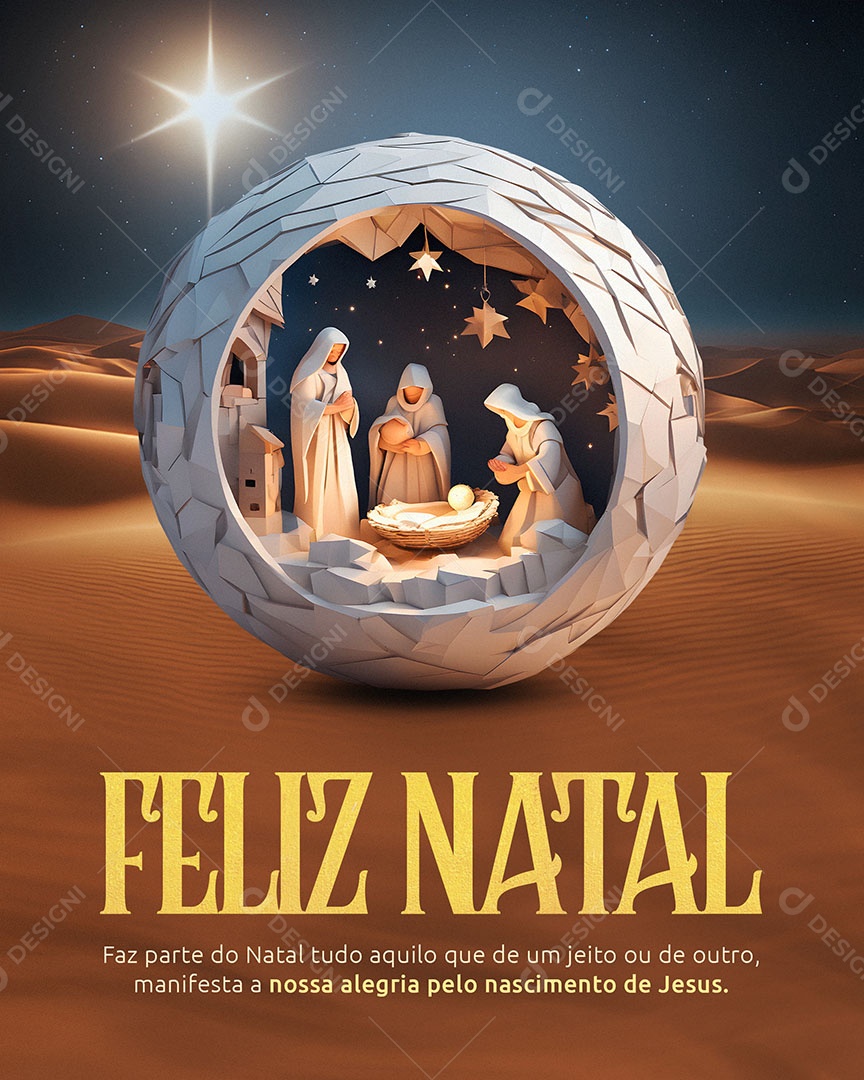 Feliz Natal Faz Parte tudo Aquilo que de um Jeito ou de Outro Manifesta a nossa Alegria Social Media PSD Editável