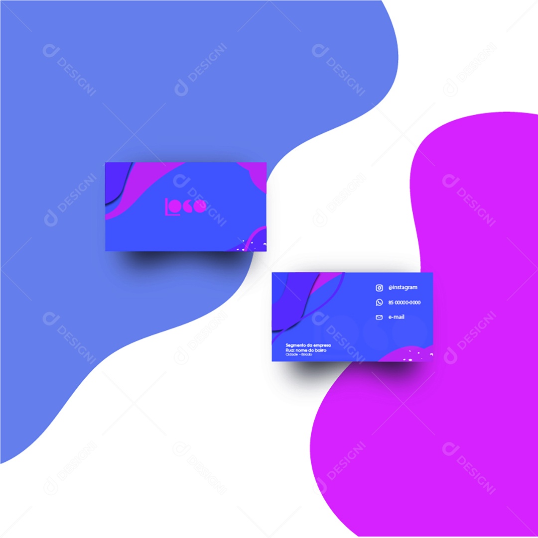Modelo de Cartão de Visita AI Editável