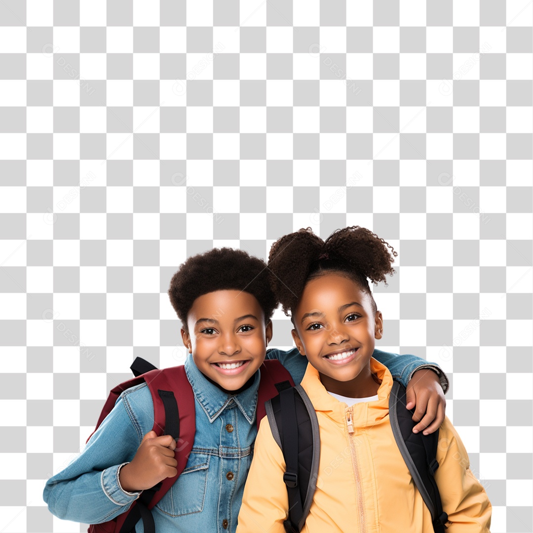 Criança Voltando as Aulas PNG Transparente