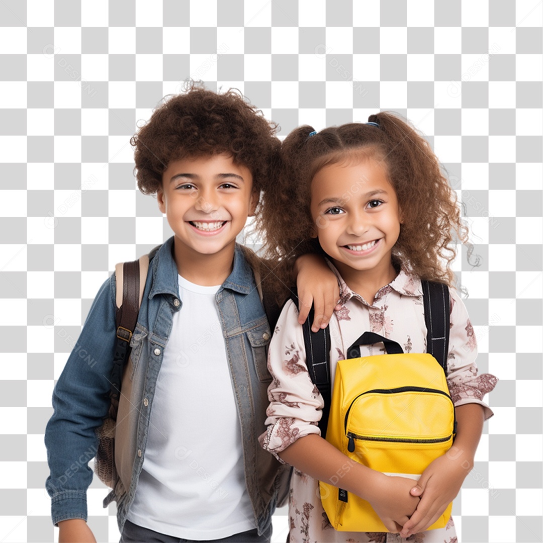 Criança Voltando as Aulas PNG Transparente
