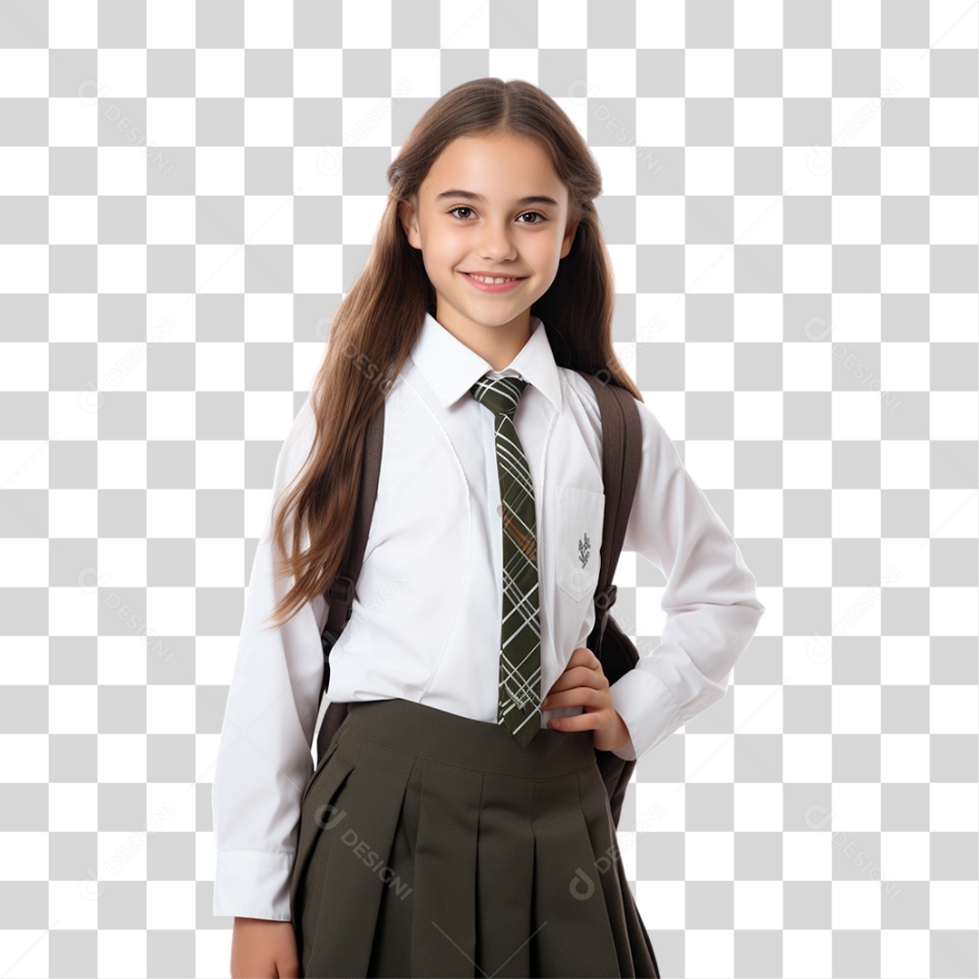 Criança Voltando as Aulas PNG Transparente