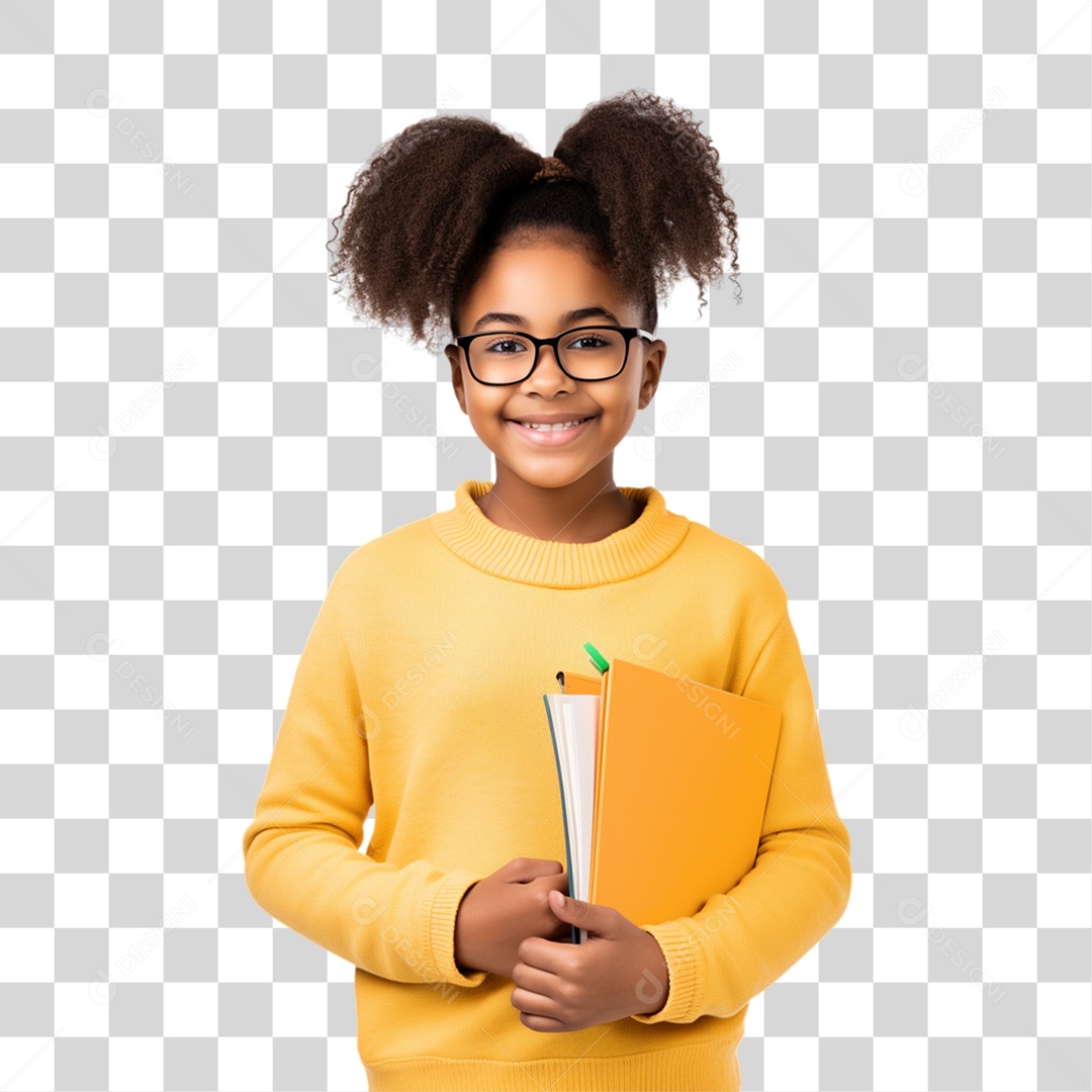 Criança Voltando as Aulas PNG Transparente