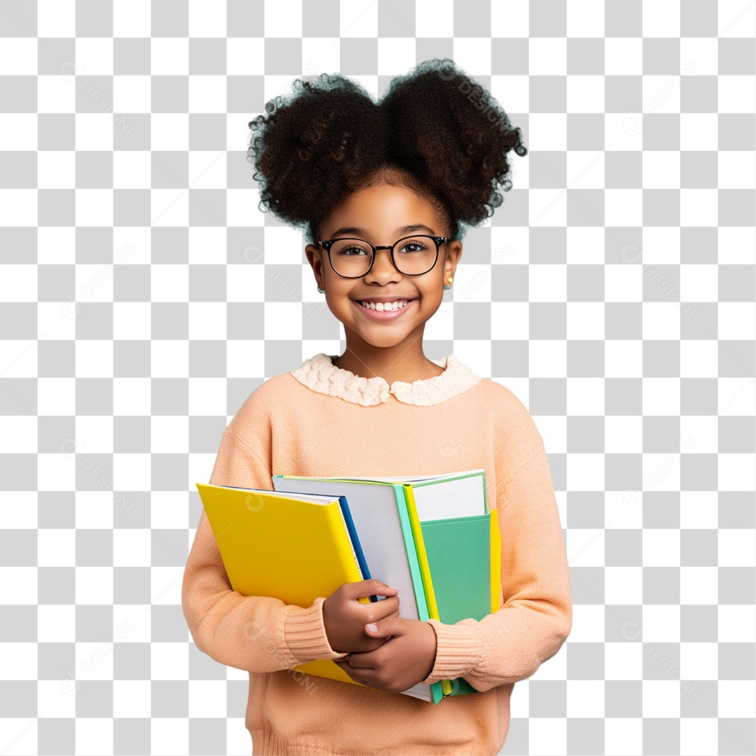 Criança Voltando as Aulas PNG Transparente