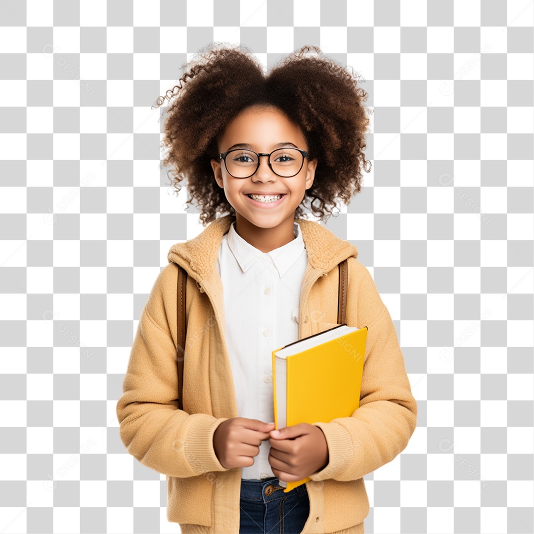 Criança Voltando as Aulas PNG Transparente