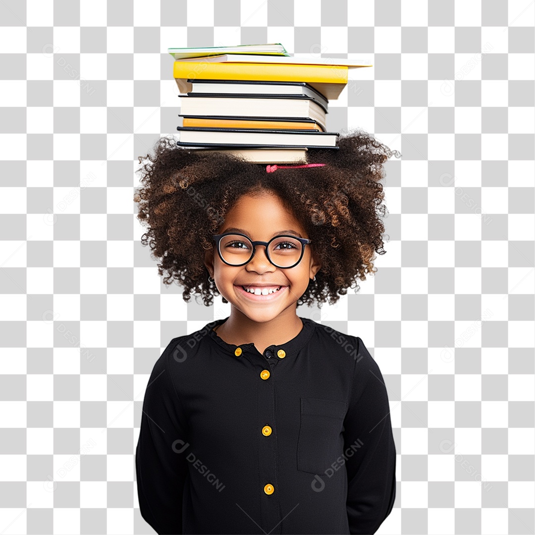 Criança Voltando as Aulas PNG Transparente