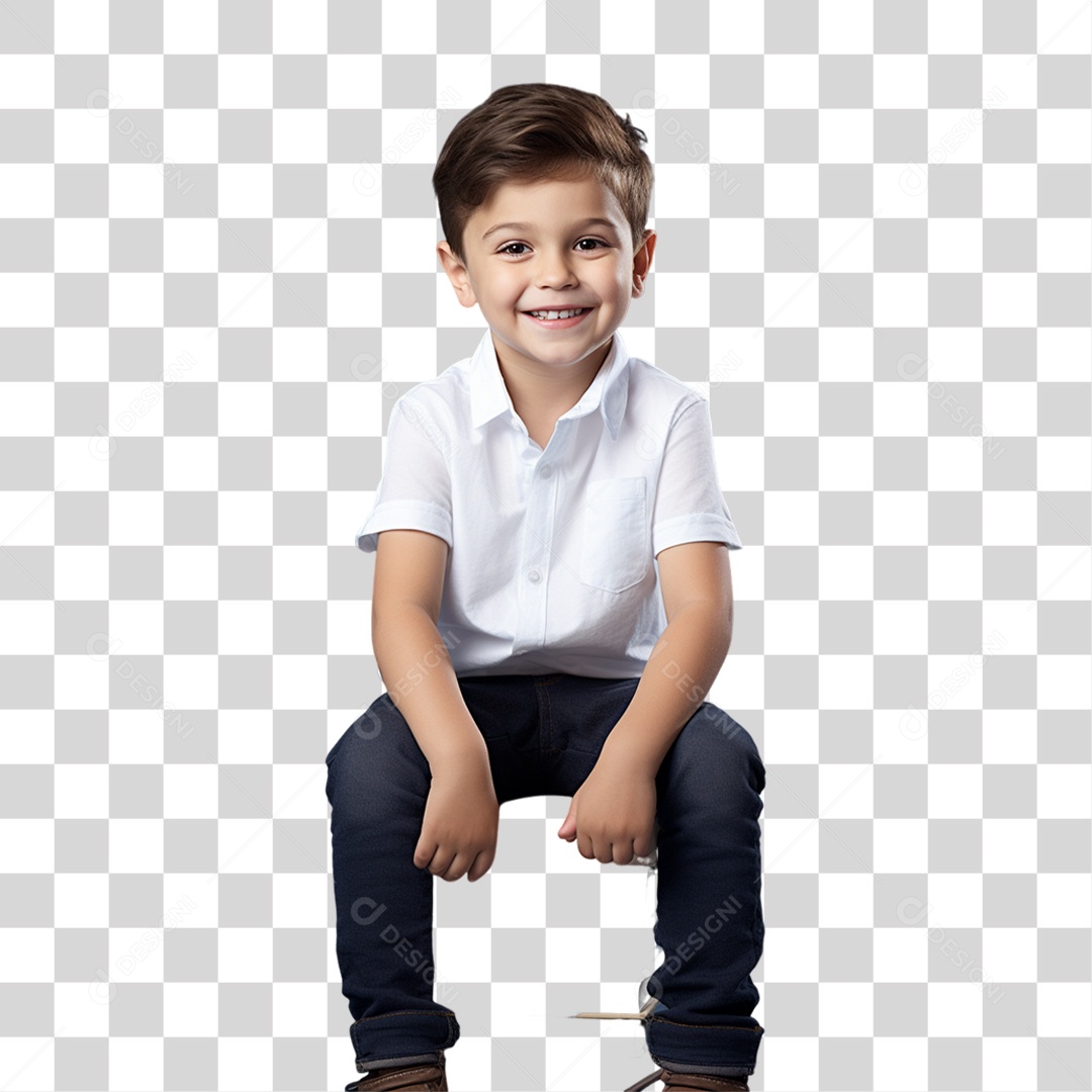 Criança Voltando as Aulas PNG Transparente