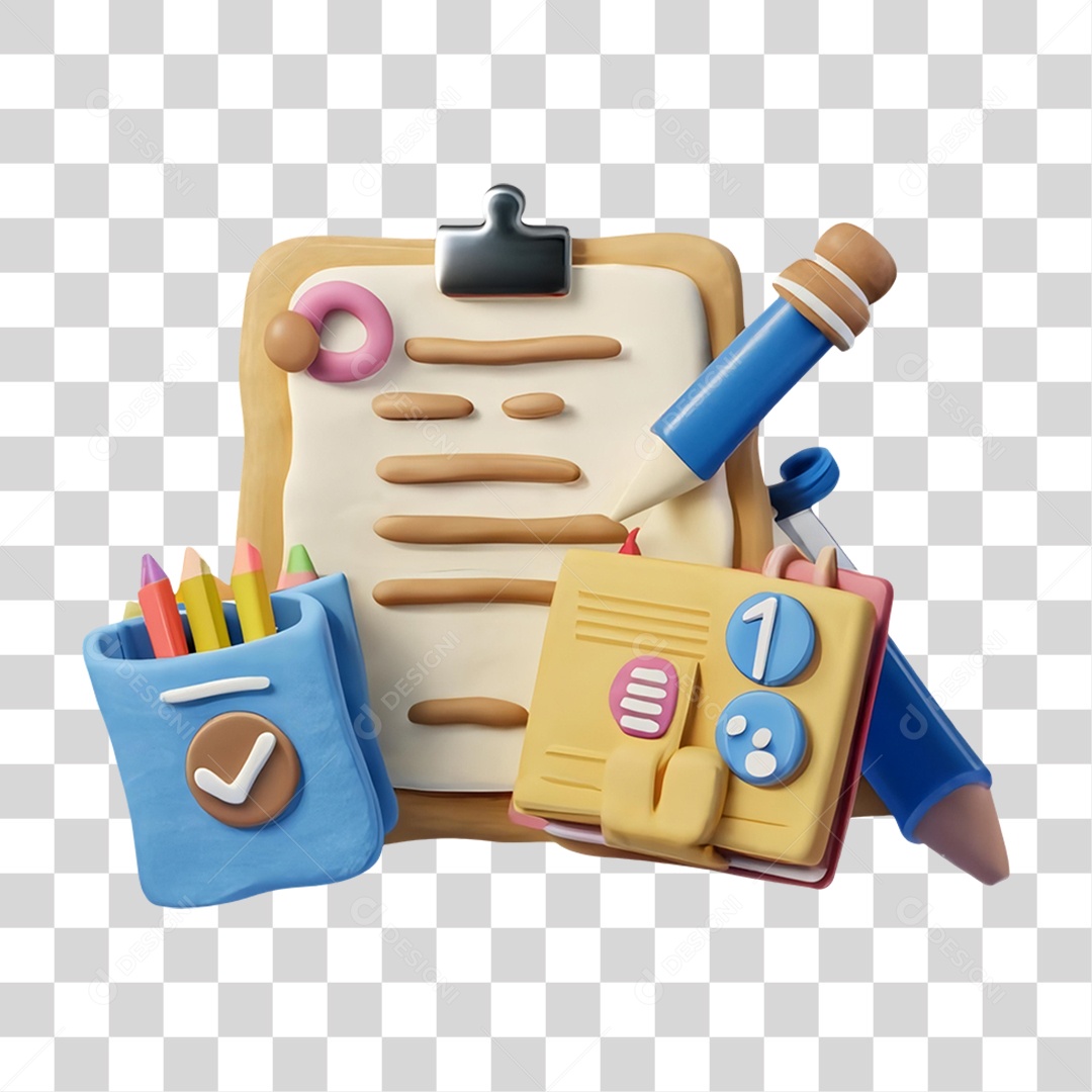 Ícones Escolares PNG Transparente
